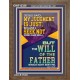 MY JUDGMENT IS JUST BECAUSE I SEEK NOT MINE OWN WILL  Custom Christian Wall Art  GWF12328  