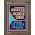 ABIDETH IN THE DOCTRINE OF CHRIST  Custom Christian Artwork Portrait  GWF12330  "33x45"