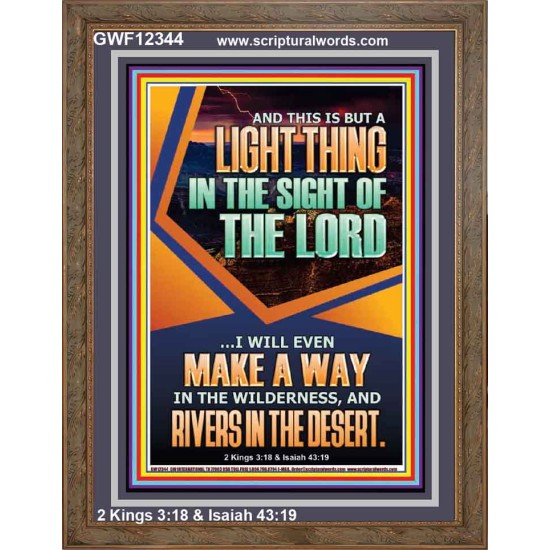A WAY IN THE WILDERNESS AND RIVERS IN THE DESERT  Unique Bible Verse Portrait  GWF12344  