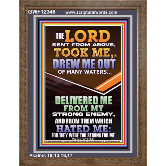 THE LORD DREW ME OUT OF MANY WATERS  New Wall Décor  GWF12346  