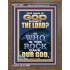WHO IS THE ROCK SAVE OUR GOD  Art & Décor Portrait  GWF12348  "33x45"
