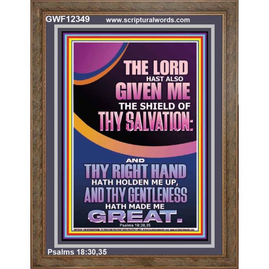 GIVE ME THE SHIELD OF THY SALVATION  Art & Décor  GWF12349  