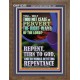 REPENT AND DO WORKS BEFITTING REPENTANCE  Custom Portrait   GWF12355  