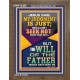 I SEEK NOT MINE OWN WILL BUT THE WILL OF THE FATHER  Inspirational Bible Verse Portrait  GWF12385  