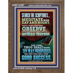 SEARCH THE SCRIPTURES MEDITATE THEREIN DAY AND NIGHT  Bible Verse Wall Art  GWF12387  "33x45"