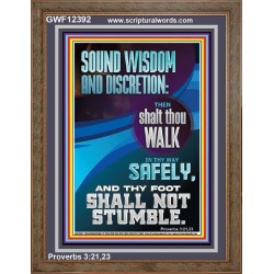 THY FOOT SHALL NOT STUMBLE  Bible Verse for Home Portrait  GWF12392  "33x45"