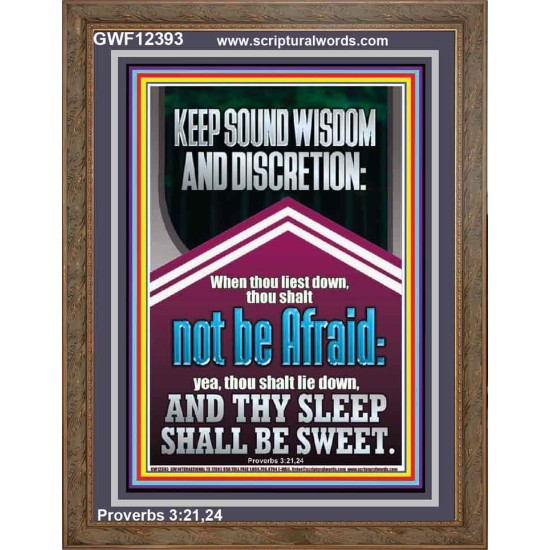 THY SLEEP SHALL BE SWEET  Printable Bible Verses to Portrait  GWF12393  