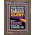 THE WISE SHALL INHERIT GLORY  Unique Scriptural Picture  GWF12401  "33x45"
