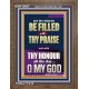 LET MY MOUTH BE FILLED WITH THY PRAISE O MY GOD  Righteous Living Christian Portrait  GWF12647  