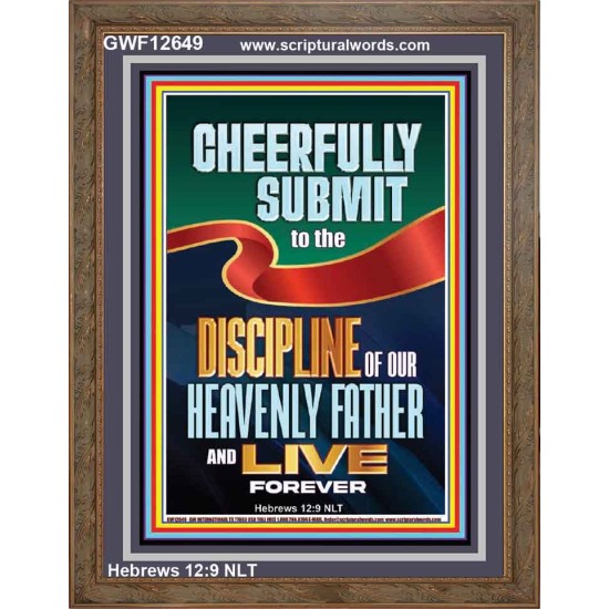 CHEERFULLY SUBMIT TO THE DISCIPLINE OF OUR HEAVENLY FATHER  Church Portrait  GWF12649  
