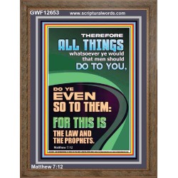 DO UNTO MEN WHAT YOU WANT THEM TO DO UNTO YOU  Unique Scriptural Picture  GWF12653  "33x45"