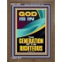 GOD IS IN THE GENERATION OF THE RIGHTEOUS  Ultimate Inspirational Wall Art  Portrait  GWF12679  "33x45"