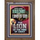 LAMB OF GOD THE LION OF THE TRIBE OF JUDA  Unique Power Bible Portrait  GWF12945  