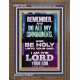 DO ALL MY COMMANDMENTS AND BE HOLY  Christian Portrait Art  GWF13010  