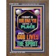 BE UNITED TOGETHER AS A LIVING PLACE OF GOD IN THE SPIRIT  Scripture Portrait Signs  GWF13016  