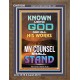 KNOWN UNTO GOD ARE ALL HIS WORKS  Unique Power Bible Portrait  GWF9388  