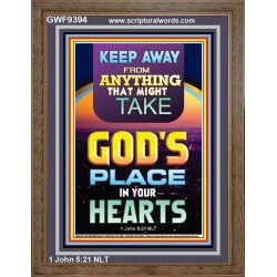 KEEP YOURSELVES FROM IDOLS  Sanctuary Wall Portrait  GWF9394  "33x45"