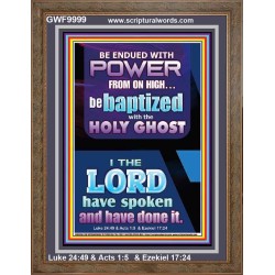 BE ENDUED WITH POWER FROM ON HIGH  Ultimate Inspirational Wall Art Picture  GWF9999  "33x45"