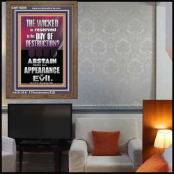 ABSTAIN FROM ALL APPEARANCE OF EVIL  Unique Scriptural Portrait  GWF10009  "33x45"