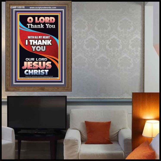 THANK YOU OUR LORD JESUS CHRIST  Sanctuary Wall Portrait  GWF10016  