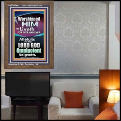 WORSHIPPED HIM THAT LIVETH FOREVER   Contemporary Wall Portrait  GWF10044  "33x45"