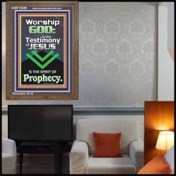 TESTIMONY OF JESUS IS THE SPIRIT OF PROPHECY  Kitchen Wall Décor  GWF10046  "33x45"