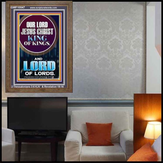 JESUS CHRIST - KING OF KINGS LORD OF LORDS   Bathroom Wall Art  GWF10047  