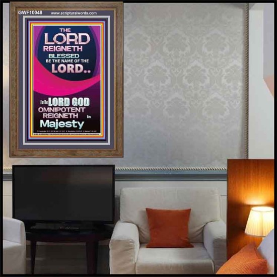 THE LORD GOD OMNIPOTENT REIGNETH IN MAJESTY  Wall Décor Prints  GWF10048  