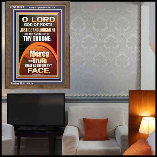 JUSTICE AND JUDGEMENT THE HABITATION OF YOUR THRONE O LORD  New Wall Décor  GWF10079  