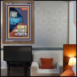 FRUIT OF THE SPIRIT IS IN ALL GOODNESS, RIGHTEOUSNESS AND TRUTH  Custom Contemporary Christian Wall Art  GWF11830  "33x45"