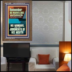 HIS MARVELLOUS WONDERS AND THE JUDGEMENTS OF HIS MOUTH  Custom Modern Wall Art  GWF11839  "33x45"