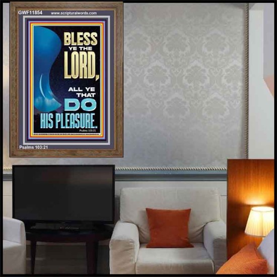 DO HIS PLEASURE AND BE BLESSED  Art & Décor Portrait  GWF11854  