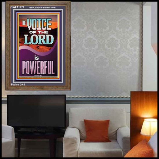 THE VOICE OF THE LORD IS POWERFUL  Scriptures Décor Wall Art  GWF11977  
