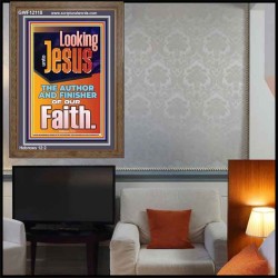 LOOKING UNTO JESUS THE AUTHOR AND FINISHER OF OUR FAITH  Biblical Art  GWF12118  "33x45"