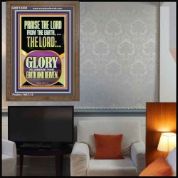 PRAISE THE LORD FROM THE EARTH  Contemporary Christian Paintings Portrait  GWF12200  "33x45"