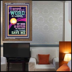 I HOPE IN THY WORD O LORD  Scriptural Portrait Portrait  GWF12207  "33x45"