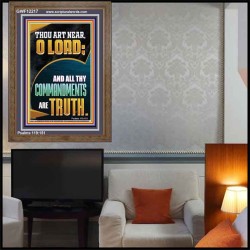 ALL THY COMMANDMENTS ARE TRUTH O LORD  Ultimate Inspirational Wall Art Picture  GWF12217  