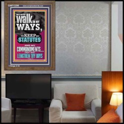 WALK IN MY WAYS AND KEEP MY COMMANDMENTS  Wall & Art Décor  GWF12296  "33x45"