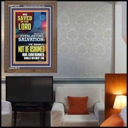 YOU SHALL NOT BE ASHAMED NOR CONFOUNDED WORLD WITHOUT END  Custom Wall Décor  GWF12310  "33x45"