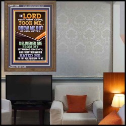 THE LORD DREW ME OUT OF MANY WATERS  New Wall Décor  GWF12346  "33x45"