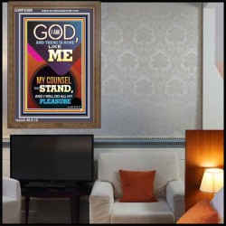 MY COUNSEL SHALL STAND  Ultimate Inspirational Wall Art Portrait  GWF9386  "33x45"