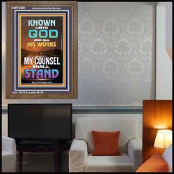 KNOWN UNTO GOD ARE ALL HIS WORKS  Unique Power Bible Portrait  GWF9388  "33x45"