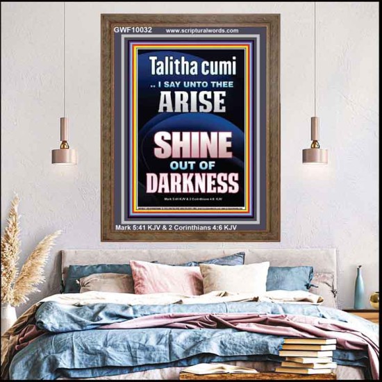 TALITHA CUMI ARISE SHINE OUT OF DARKNESS  Children Room Portrait  GWF10032  