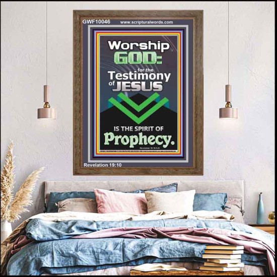 TESTIMONY OF JESUS IS THE SPIRIT OF PROPHECY  Kitchen Wall Décor  GWF10046  