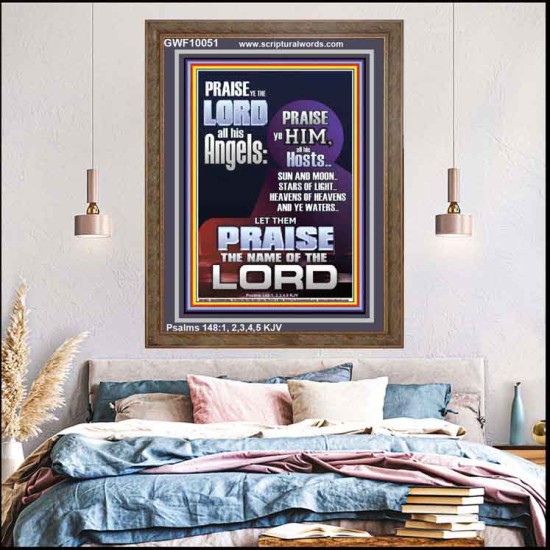PRAISE HIM SUN, MOON, STARS OF LIGHT, YE WATERS  Contemporary Arts & Décor Picture  GWF10051  