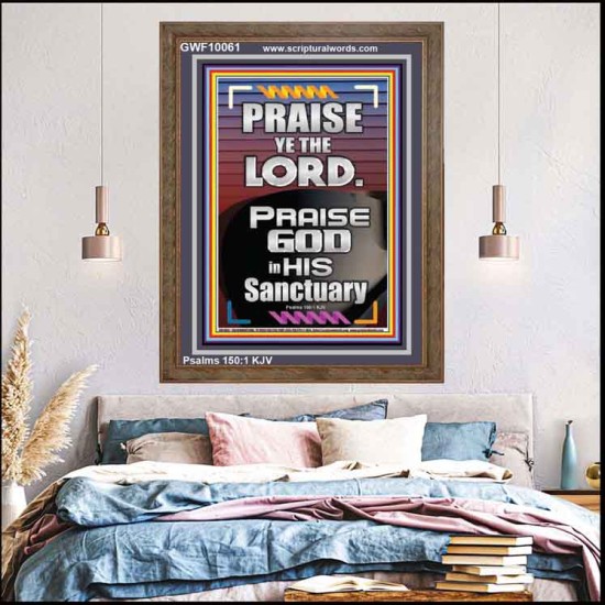 PRAISE GOD IN HIS SANCTUARY  Art & Wall Décor  GWF10061  