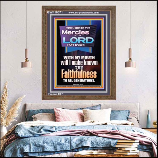 SING OF THE MERCY OF THE LORD  Décor Art Work  GWF10071  