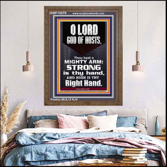 LORD GOD ALMIGHTY THOU HAST A MIGHTY ARM  Hallway Wall Portrait  GWF10078  