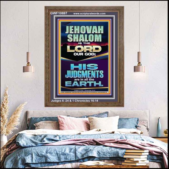 JEHOVAH SHALOM IS THE LORD OUR GOD  Christian Paintings  GWF10697  