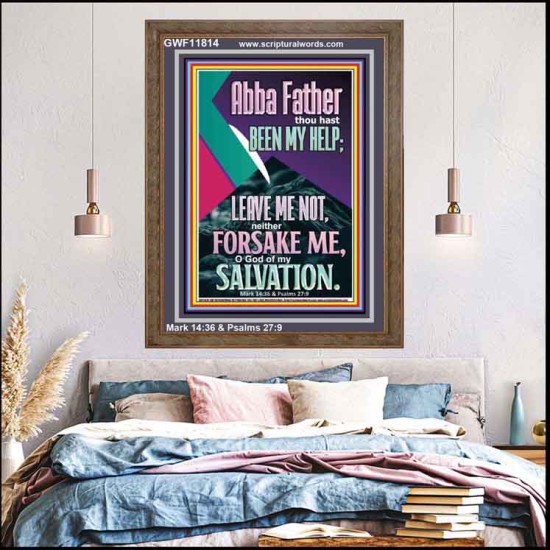 ABBA FATHER THOU HAST BEEN OUR HELP IN AGES PAST  Wall Décor  GWF11814  